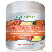 Organic force BEAUTY CAROTIN C 500+ instant gyümölcs-zöldség szuperkoncentrátum por 200g