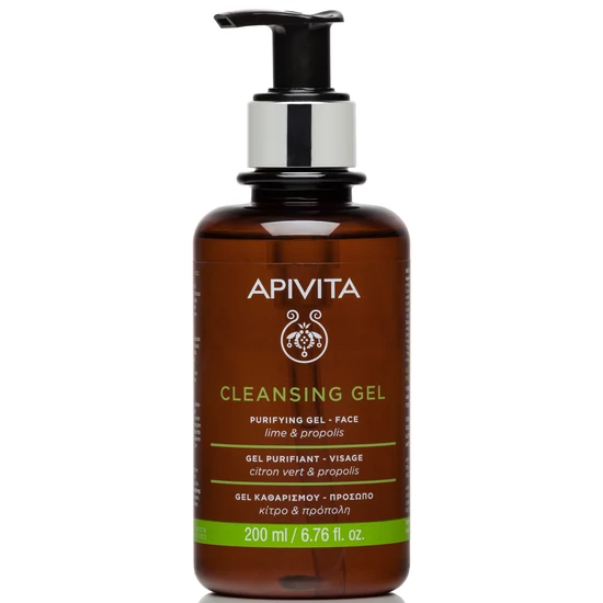 APIVITA Arctisztító habzó gél zsíros/kombinált bőrre 200 ml