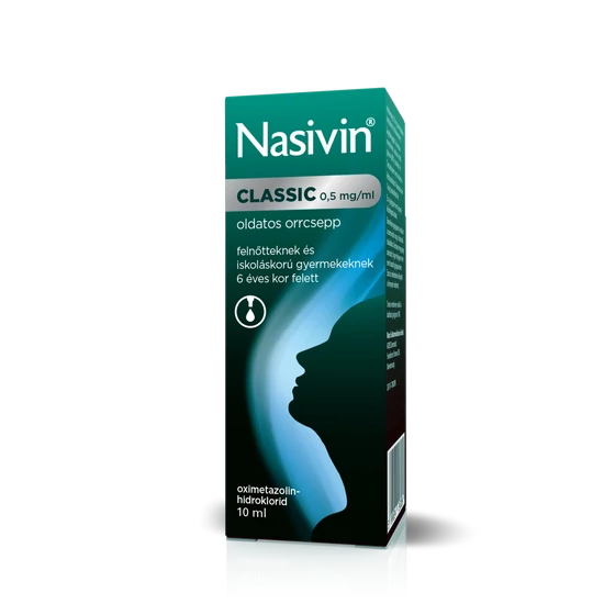 Nasivin Classic 0,5mg/ml orrcsepp 10ml
