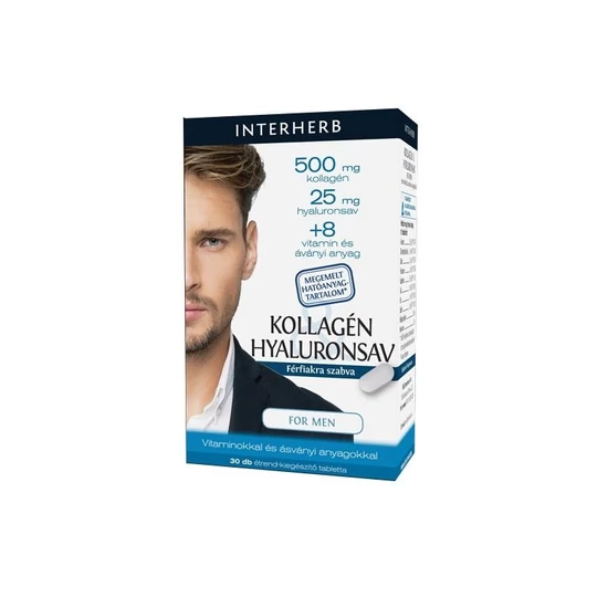 Interherb Kollagén & Hyaluronsav emelt hatóanyag tartalmú MAN tabletta 30x