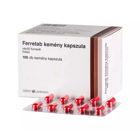 Ferretab kemény kapszula 100x