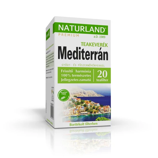 Naturland Mediterrán gyógy- és fűszernövény teakeverék 20x1,5g