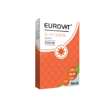 Eurovit D-vitamin 2000 NE étrend-kiegészítő tabletta 60x