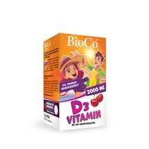 BioCo D3-vitamin 2000 NE cseresznye ízű rágótabletta 90x