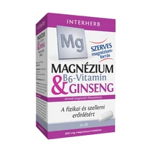 Interherb Magnézium 250mg & B6-vitamin & Ginseng tabletta 30x