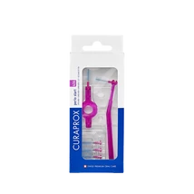 Curaprox CPS 406 Perio Plus világoslila fogköztisztító kefe 2 db tartónyéllel 5x