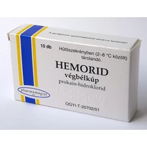 Hemorid végbélkúp 10x