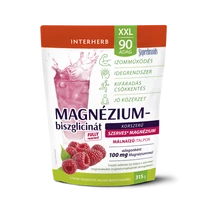 Interherb XXL 90 adag Magnézium-biszglicinát MÁLNAÍZŰ italpor 315g