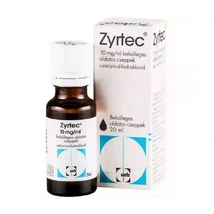 Zyrtec 10 mg/ml belsőleges oldatos cseppek 20ml