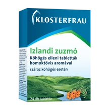 Izlandi zuzmó köhögés elleni szopogató tabletta 24x