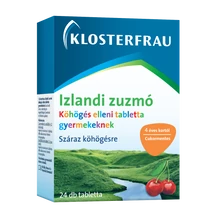 Izlandi zuzmó köhögés elleni szopogató tabletta gyermek 24x