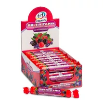 1X1 Vitaday Family multivitamin erdei gyümölcs ízű rágótabletta 17x