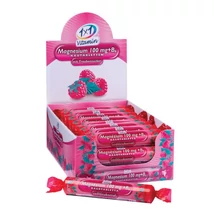1X1 Vitaday magnézium 100mg + B6-vitamin málnaízű rágótabletta 17x