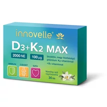 Innovelle D3+K2 Max 2000NE étrendkiegészítő rágótabletta 30x