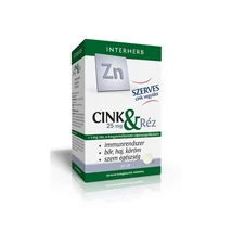 Interherb SZERVES Cink 25 mg & Réz tabletta 60x