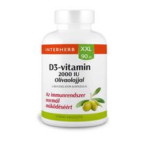 Interherb XXL 90 db D3-VITAMIN 2000IU Olívaolajjal kapszula