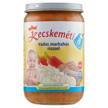 Kecskeméti vadas marhahús rizzsel bébiétel 8 hónapos kortól 220 g