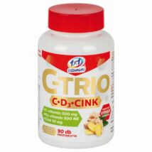 1×1 Vitamin C-TRIO C+D3+Cink gyömbéres rágótabletta 90x