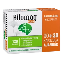 Bilomag PLUS 110 mg Ginkgo biloba kivonatot tartalmazó étrend-kiegészítő kapszula 90+30x