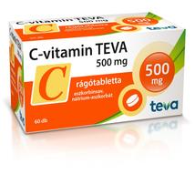 C-vitamin TEVA 500mg rágótabletta 60x