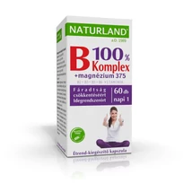 Naturland B 100% komplex + magnézium 375 kapszula 60x