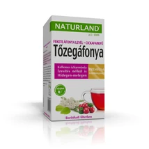 Naturland Prémium Tőzegáfonya & fekete áfonya levél & cickafarkfű teakeverék 20x1,2g