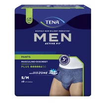 TENA Men Active Fit Pants Plus S/M 9x