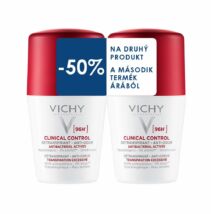 Vichy Izzadásgátló Clinical Control 96H dezodor – Golyós dupla 2x50 ml