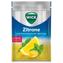 Wick Zitrone torokcukorka citromos&menthol cukormentes 72g