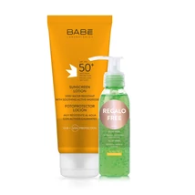 BABÉ SUN - felnőtt naptej SPF50+ 200ml + Ajándék ALOE gél 90ml Kifutó termék!