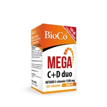 BioCo Mega C+D Duo Retard C-vitamin 1500 mg + D3-vitamin 3000 NE filmtabletta 100x