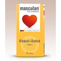 Masculan -3- Ribbed&Dotted óvszer 10x