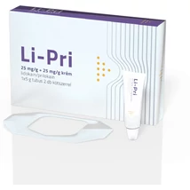 Li-Pri 25 mg/g + 25 mg/g krém 2g+ 2db kötszer