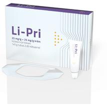 Li-Pri 25 mg/g + 25 mg/g krém 2g+ 2db kötszer