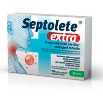 Septolete extra eukaliptusz ízű 3 mg/1 mg szopogató tabletta 16 db