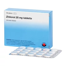 Zinkorot 25mg tabletta 100x