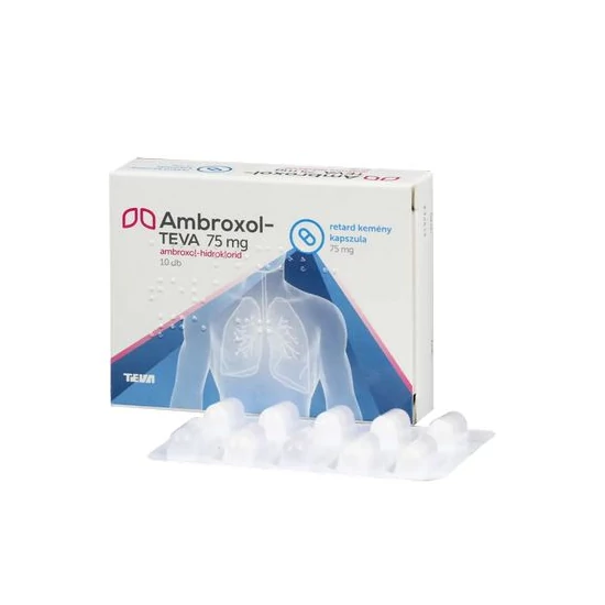 Ambroxol-teva 75mg retard kemény kapszula 10x