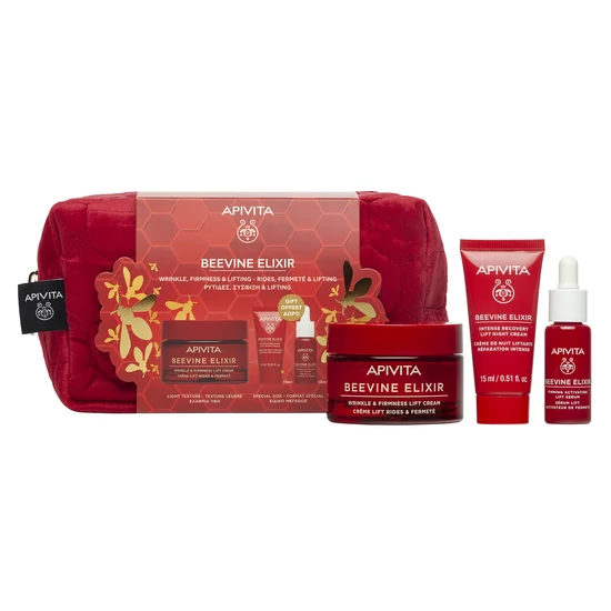 Apivita BeeVine Elixir Ránctalanító Neszesszer XMAS2024- LIGHT 50+15+10ml