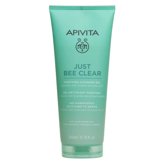 Apivita JUST BEE CLEAR Arctisztító Habzó Gél Zsíros Bőrre 200ml