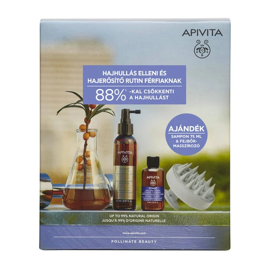 Apivita hajhullás elleni MEN'S csomag 150+75ml