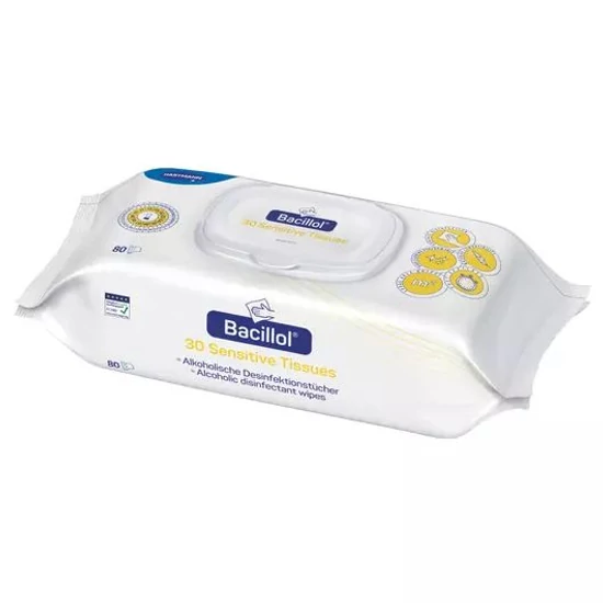 Bacillol® 30 Sensitive felületfertőtlenítő törlőkendő 80x
