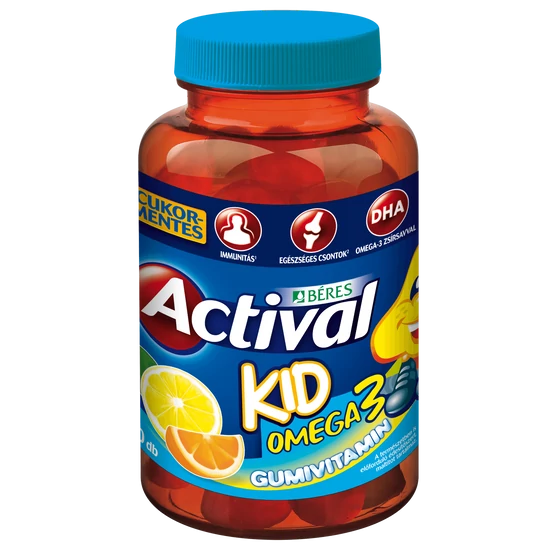 Béres Actival Kid Omega-3 gumivitamin 50x