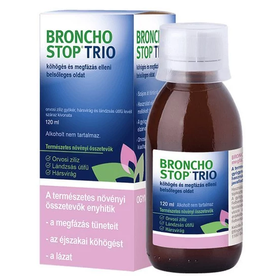 Bronchostop Trio köhögés és megfázás elleni belsőleges oldat 120ml