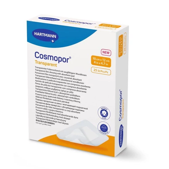 Cosmopor transparent steril filmkötszer 10x12cm 1x
