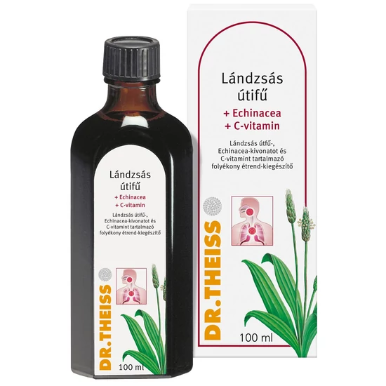 Dr. Theiss Lándzsás útifű Echinacea + C-vitamin 100 ml