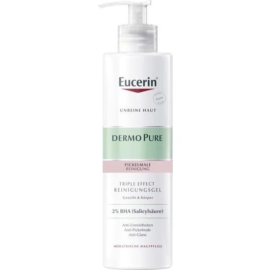 Eucerin DermoPure hármas hatású mélytisztító zselé 400ml
