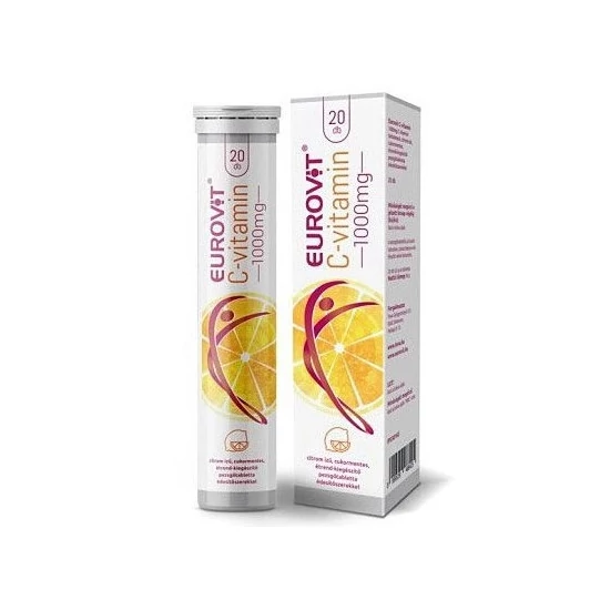 Eurovit C-vitamin 1000mg pezsgőtabletta 20x