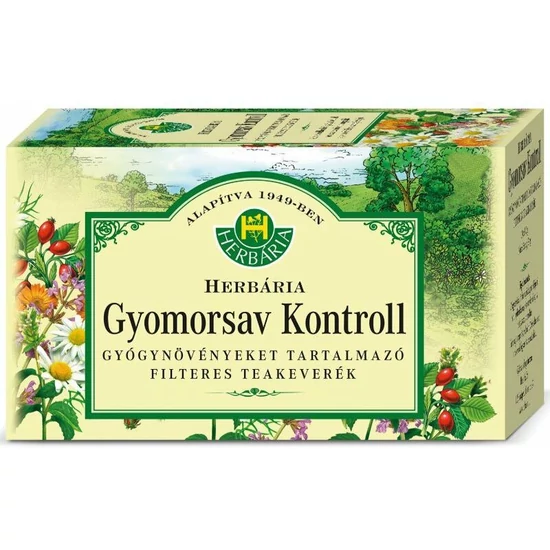 Herbária Gyomorsav Kontroll Filteres Tea 20x