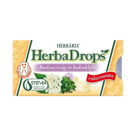 Herbária HerbaDrops Bodza-Kakukkfű cukorka 8x