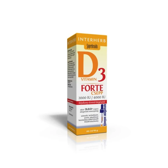 Interherb D3 Vitamin FORTE csepp 20ml